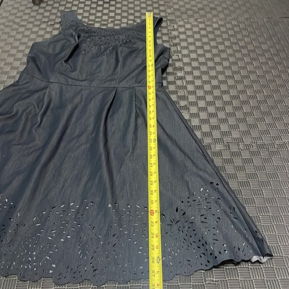 Betsy Johnson dress size 12  with eyelet rimmed bottom decoration - Picture 6 of 10